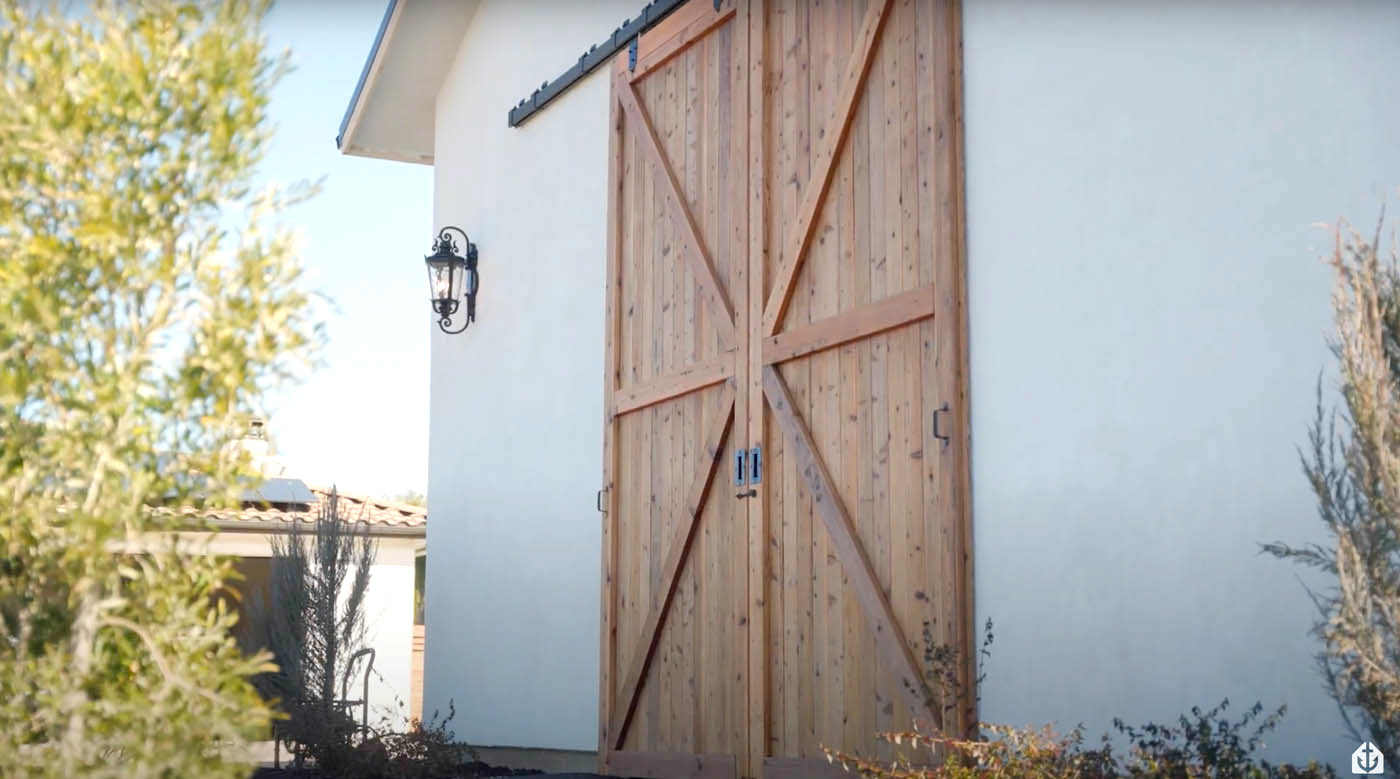 An image of a beautiful barn project - finished by the experts at Anchored Tiny Homes.