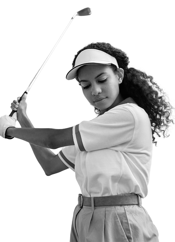 Tee Box golfer - swing.