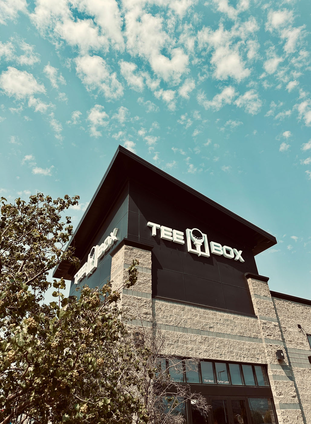 Tee Box store front.