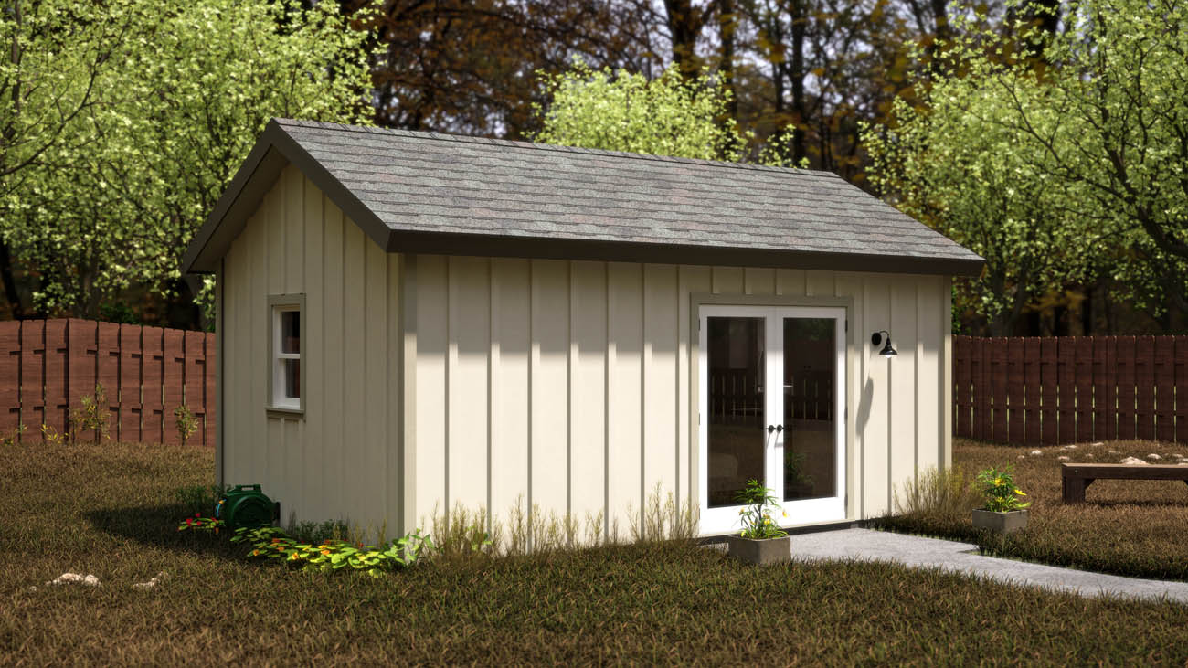 Anchored Tiny Homes A-240 studio ADU model. 