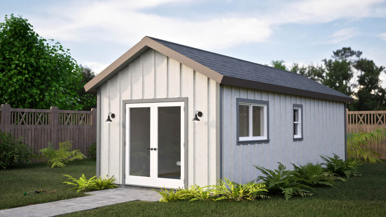 Anchored Tiny Homes B-360 1 bedroom ADU model. 