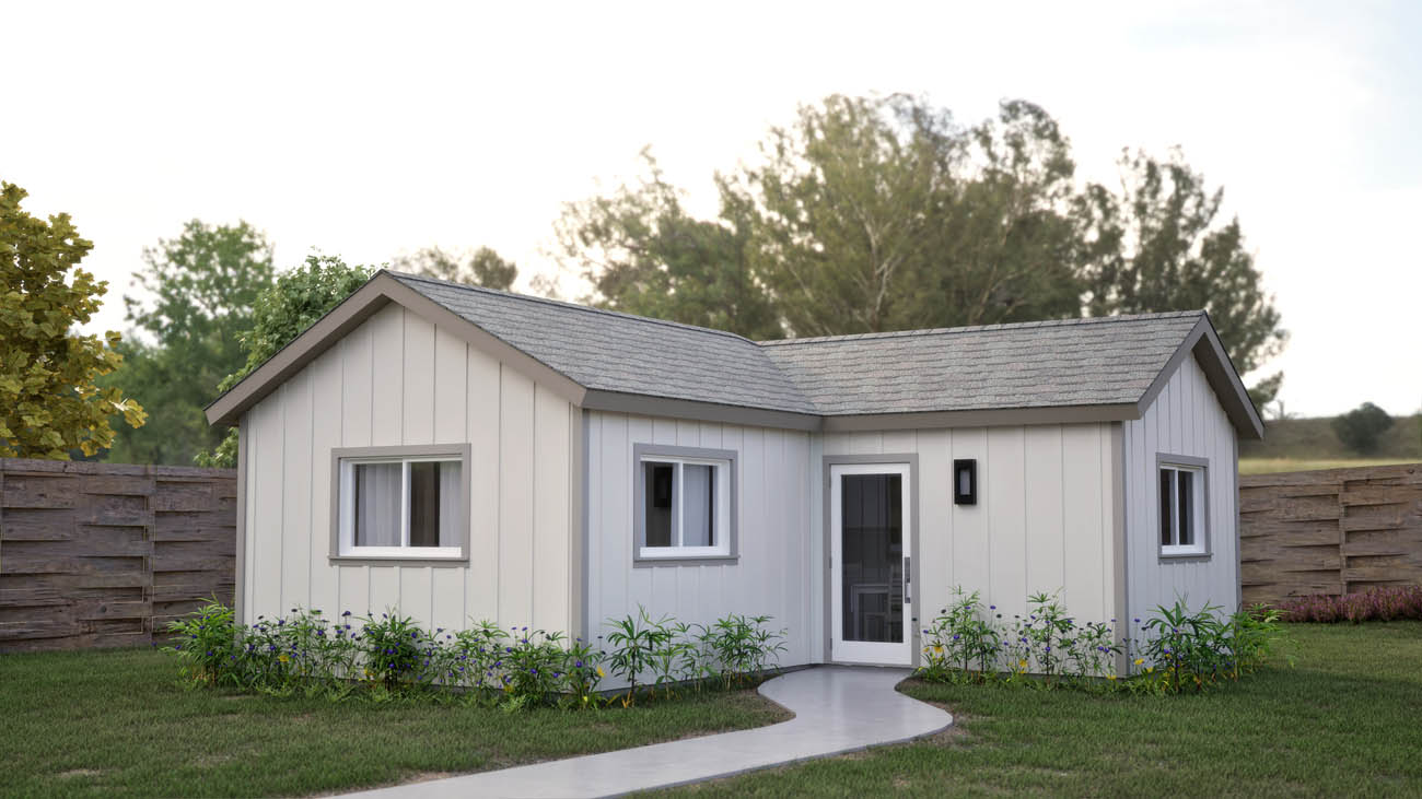 Anchored Tiny Homes of North Dallas B-436 1 bedroom ADU model.