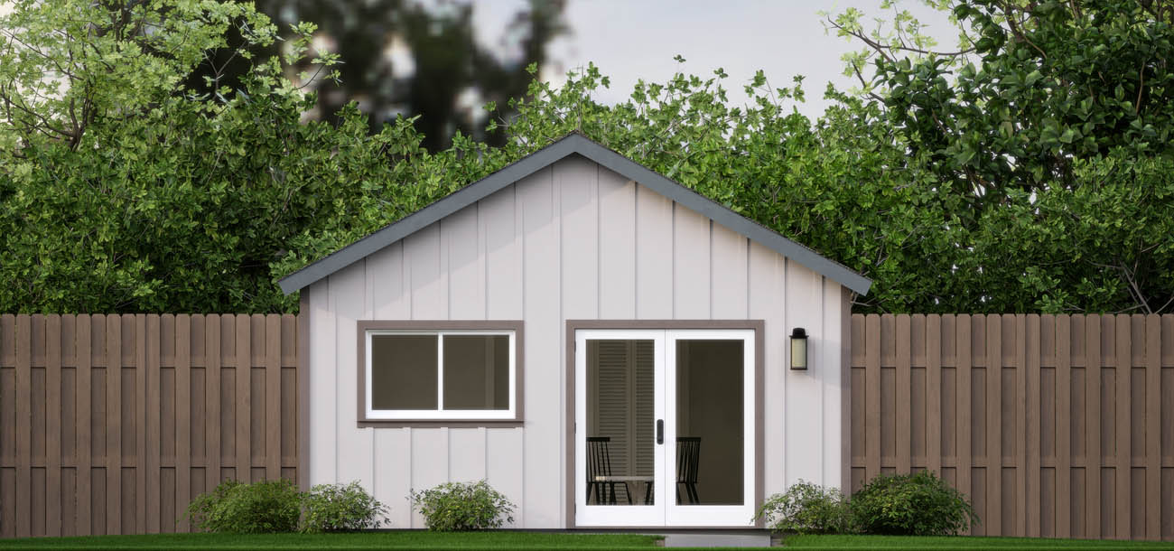 Anchored Tiny Homes model B-450 exterior 2.