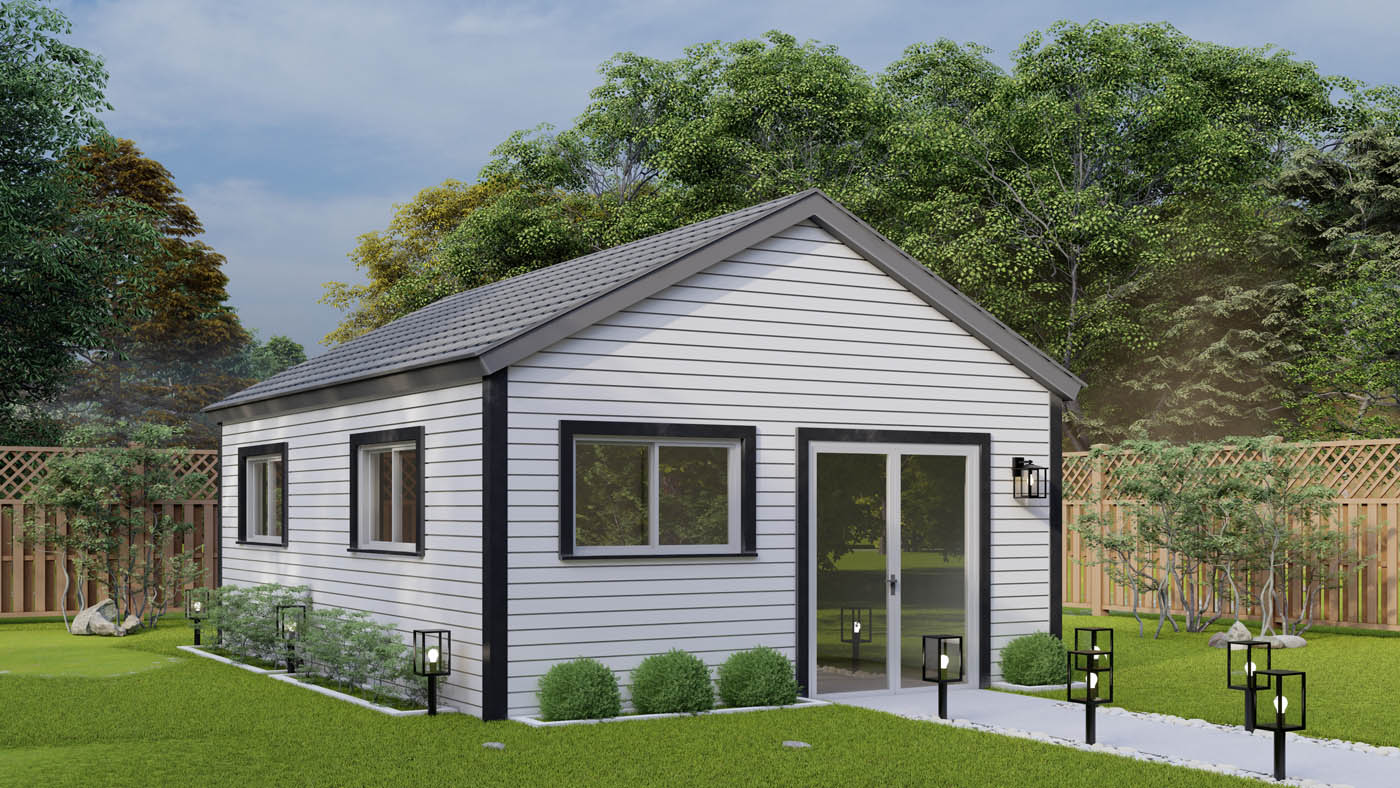 Anchored Tiny Homes St. Pete / Clearwater B-450 1 bedroom ADU model.