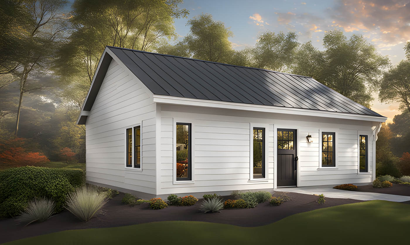 Anchored Tiny Homes of Southern New Hampshire model C-744 3D exterior 1. 