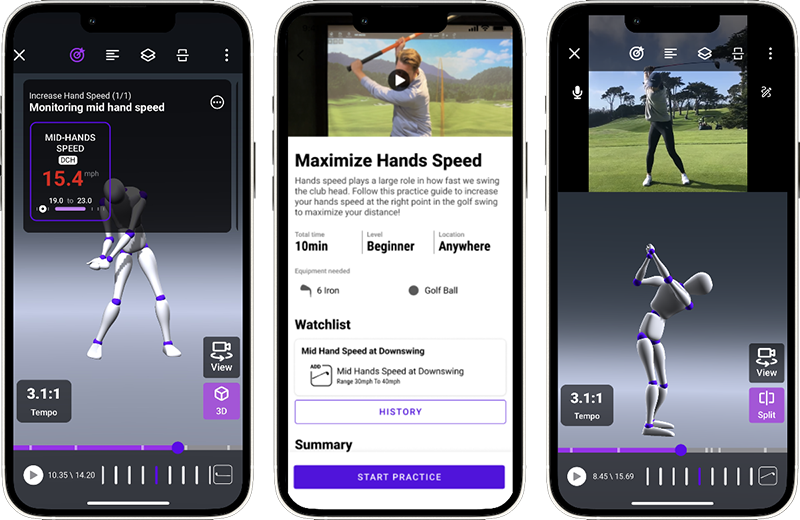 An image of the golf TrackMan simulator used at Tee Box.