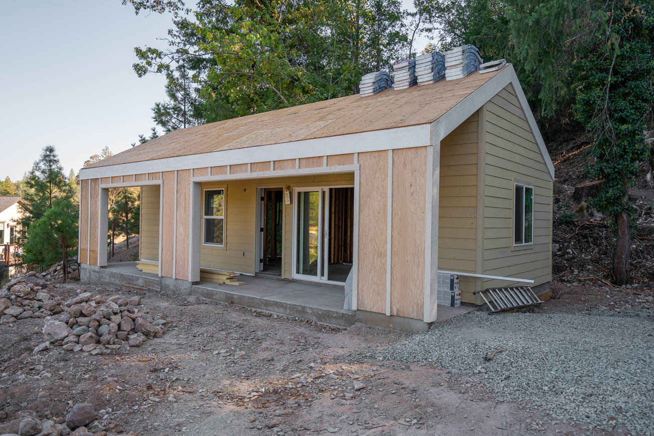 Anchored Tiny Homes shell ADU model built by our contractors.