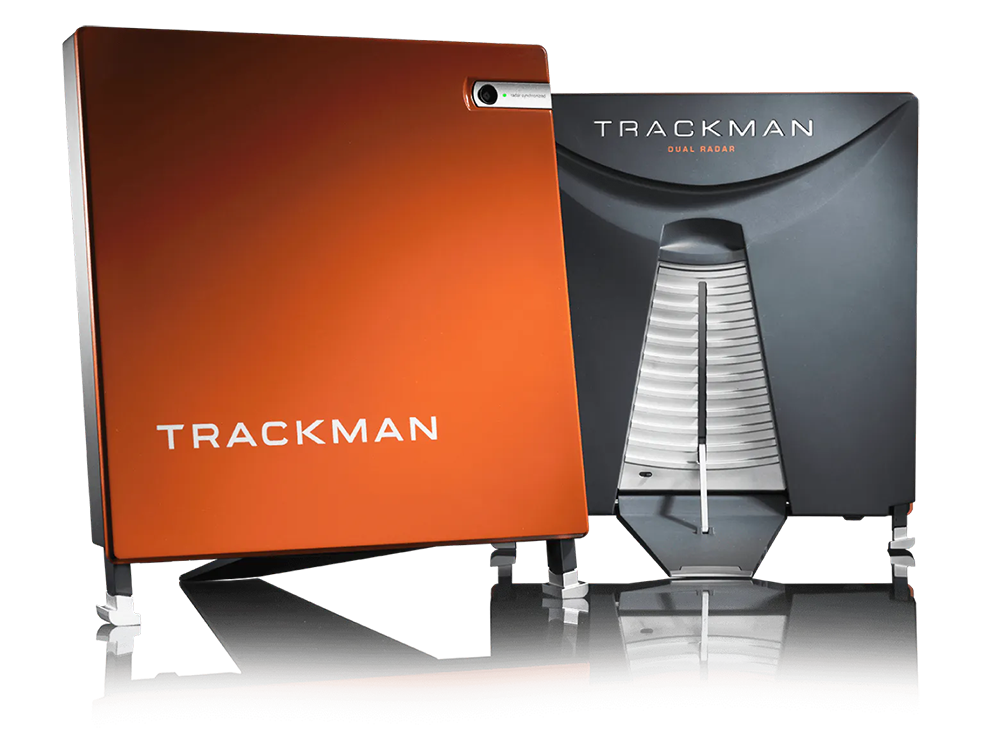 An image of TrackMan technology we use at Tee Box - the leading launch monitor and ball tracking system.